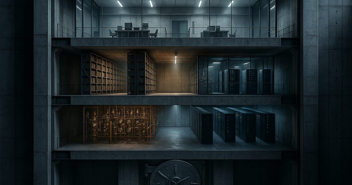 The five architectural layers of deterministic AI governance — execution authorization, governance ontology, constraint codification, deterministic decision logic, and proof-carrying decisions